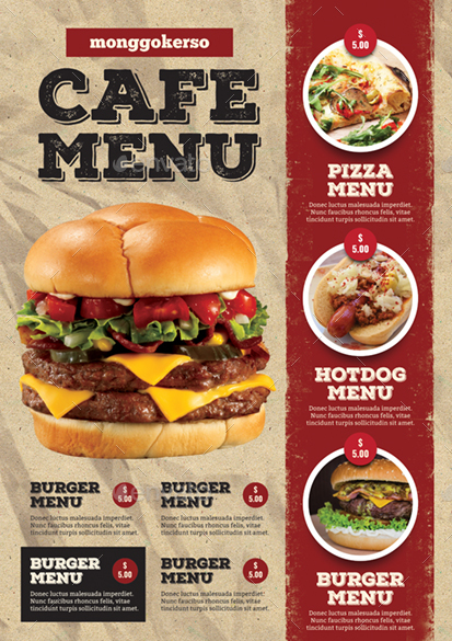 Cafe Menu by monggokerso | GraphicRiver